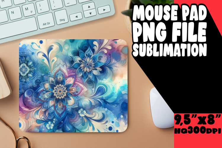 COZY MOUSE PAD INSPIRATIONAL ART, Watercolor Patter