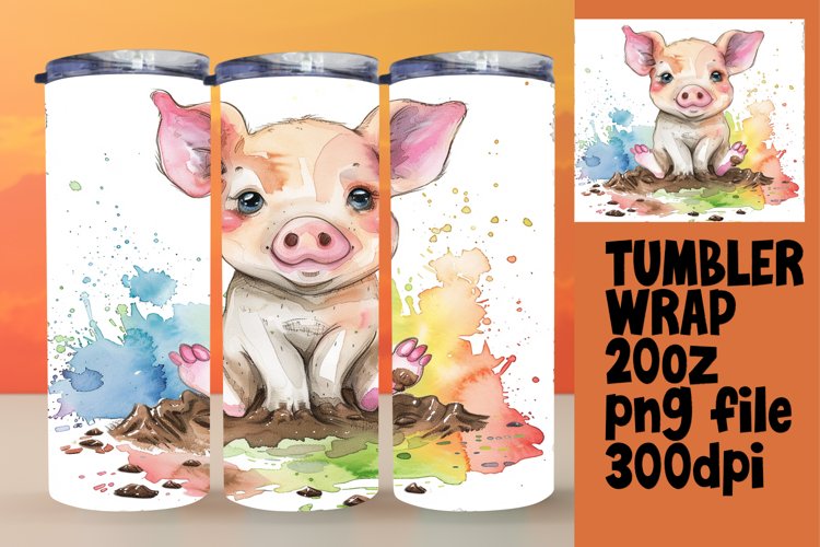 Cheerful Critter Parade Tumbler Wrap - 20oz