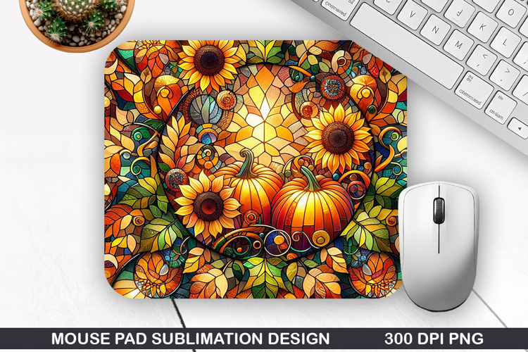 Pumpkin Mouse Pad Sublimation, Halloween Mouse Pad PNG