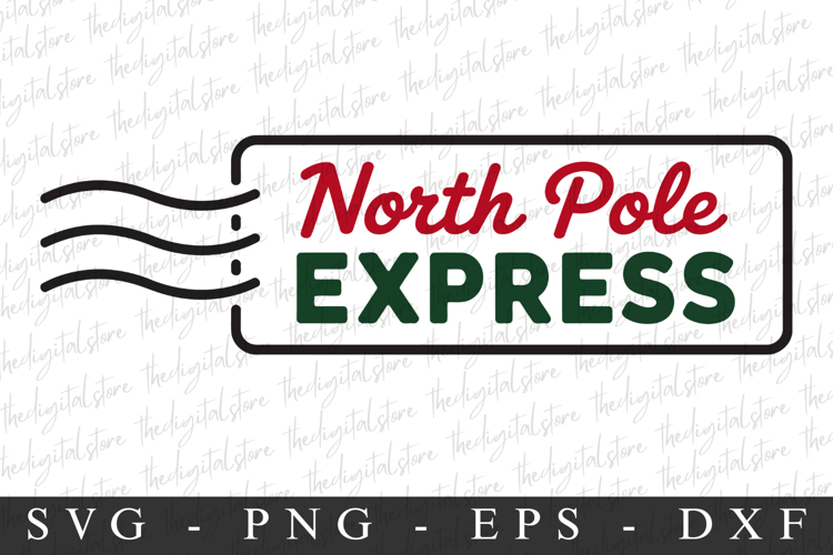 North Pole Express Svg | Christmas svg