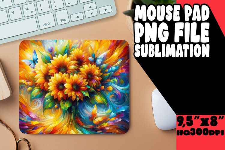 VIBRANT desk PAD Gift Ideas, Flowers example image 1