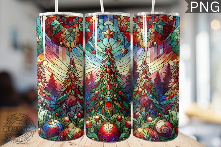 Christmas Tree Tumbler Wrap Design |High Quality 300 Dpi