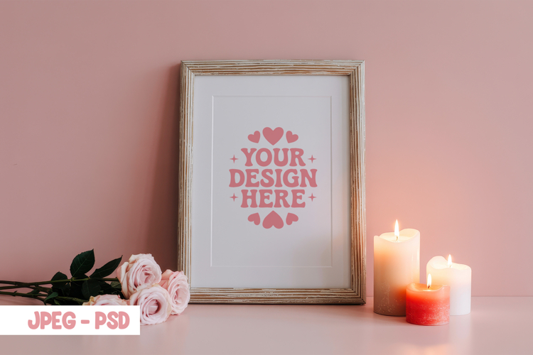Valentine Minimal Mug PSD JPEG Mockup