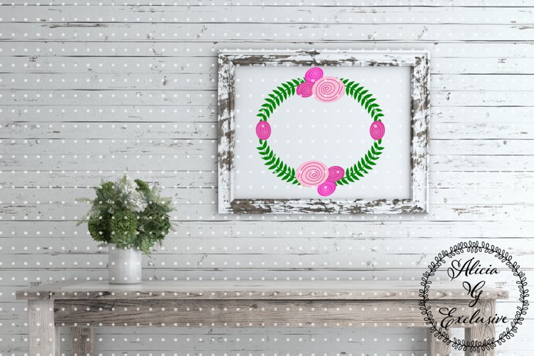 Floral Wreath Svg Image 10