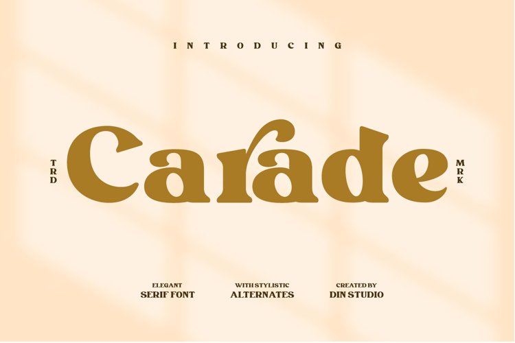 Carade-Elegant Serif Font example image 1