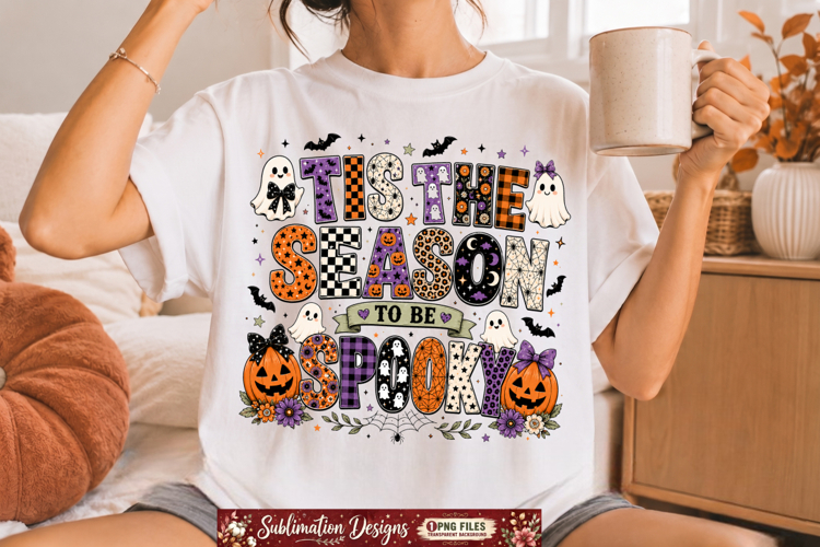 Tis the Season to be Spooky Sublimation Design,Halloween png