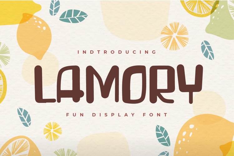Lamory - Fun Display font example image 1