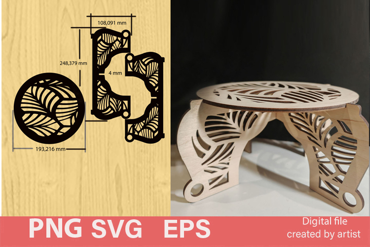 SVG flower stand, carved SVG flower stand. Laser cutting