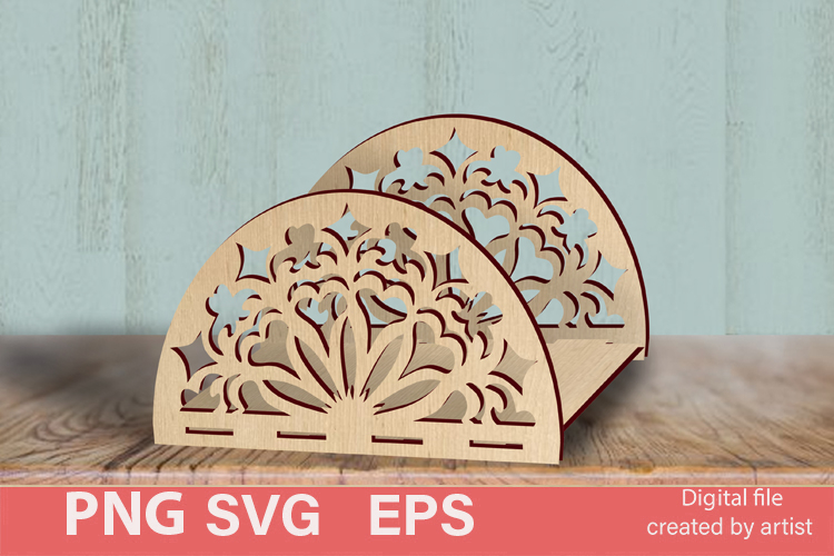 Carved napkin holder SVG, napkin organizer SVG, home decor,