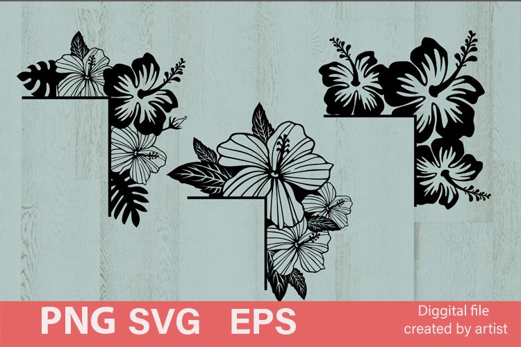SVG flower door corners, SVG bird golok door corners, SVG
