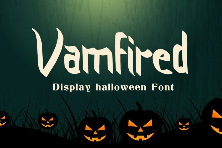 Vamfired - Display Halloween Font example image 1