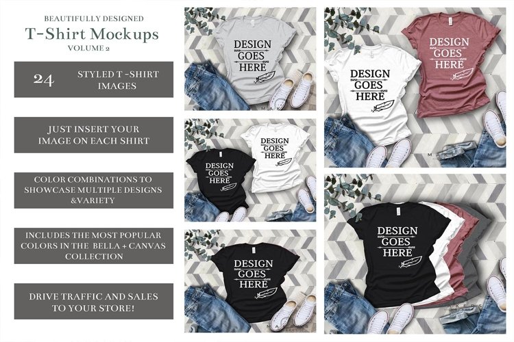 White Tshirt Mockup Image 16