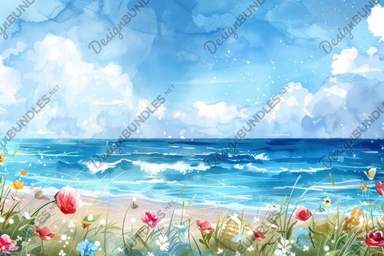 Watercolor Painting Background Wallpaper example image 1
