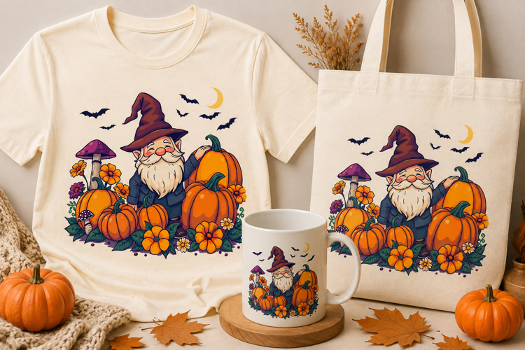 Halloween Gnome PNG | Pumpkin Gnome Fall Clipart