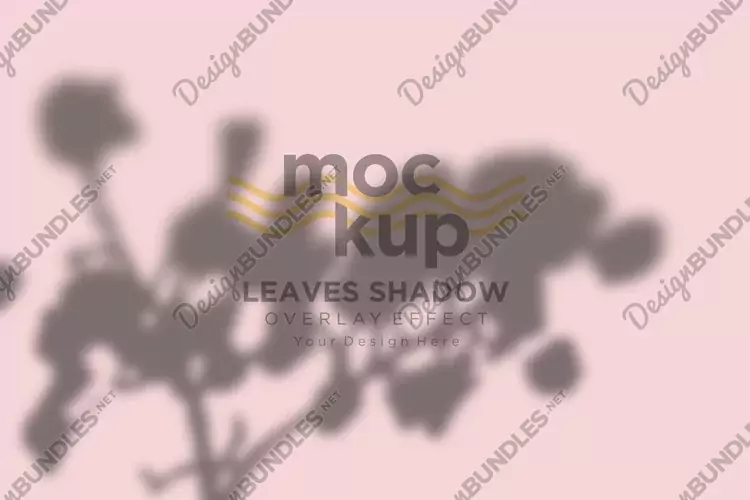 Leaves Shadow Overlay Effect Mockup