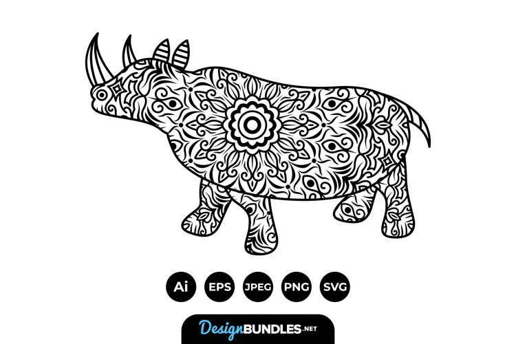 Black And White Animal Clipart Image 3