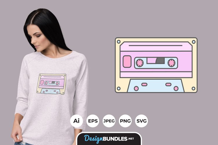Retro Music Tapes for T-Shirt Design example image 1