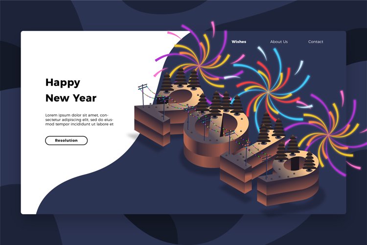 Happy New Year - Banner   Landing Page