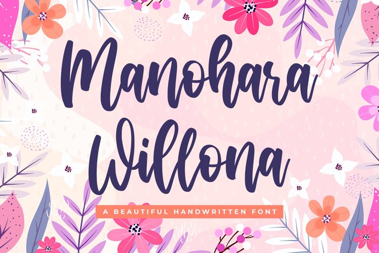 Beautiful Script Font - Manohara Willona example image 1