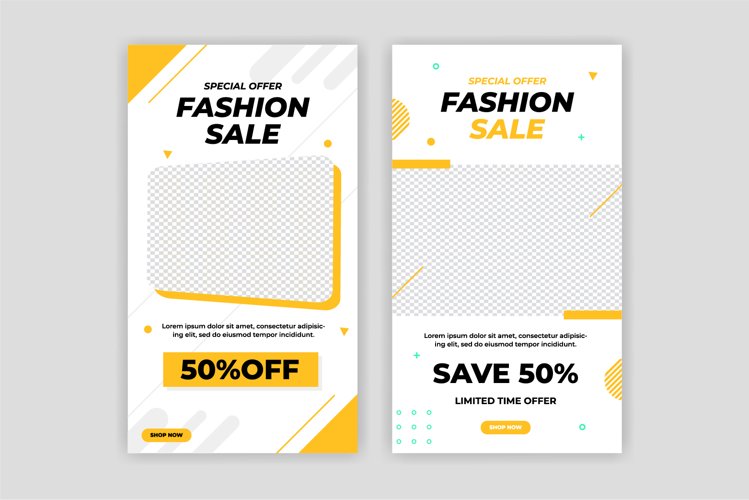 Modern Social Media banner template can be edited. example image 1