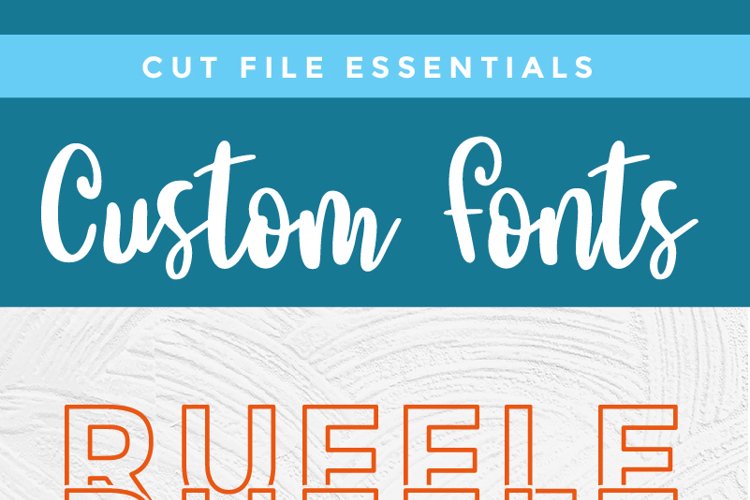Ruffle Sans Mirror font with stacked letters - an OTF file