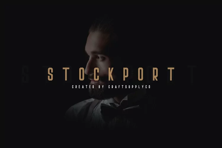 Stockport - A Multi-layer Font Bonus Logo