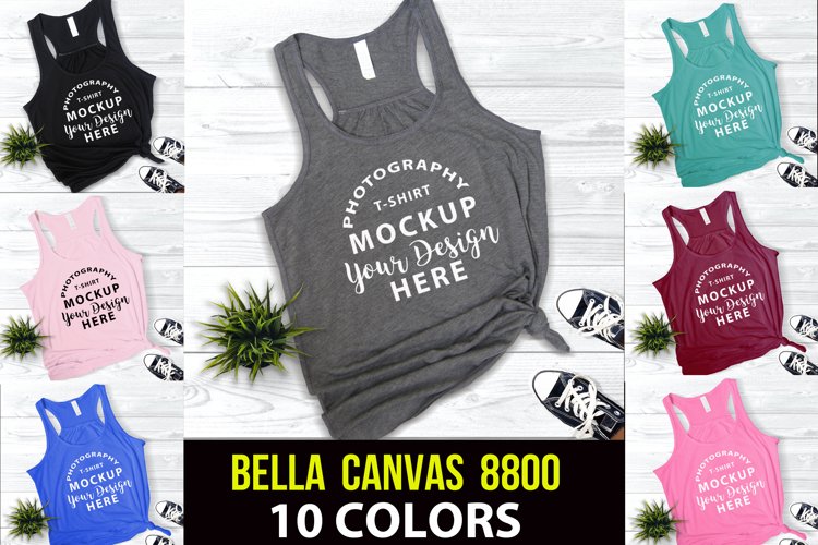 Bella Canvas 8800 mock-up bundle example image 1