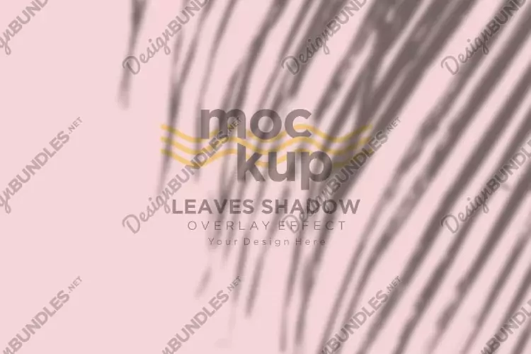 Leaves Shadow Overlay Effect Mockup