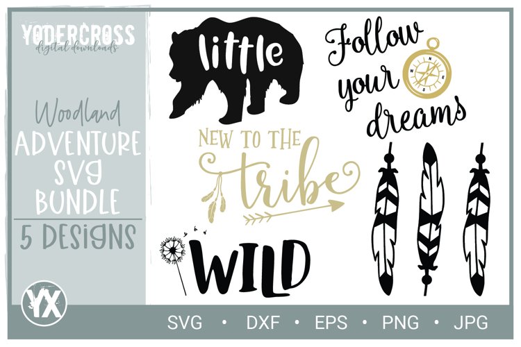 Woodland Adventure SVG Bundle example image 1