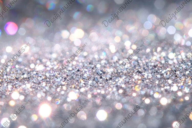 Silver Gliter Bokeh Background Wallpaper example image 1