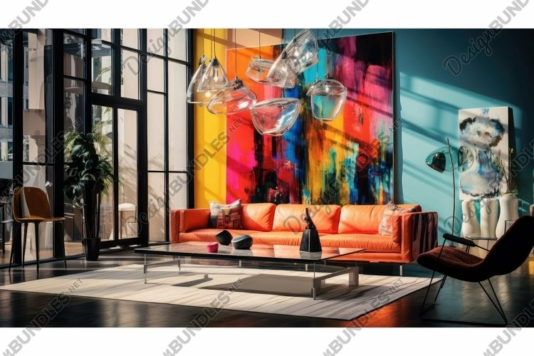 colorful blurred art interior example image 1