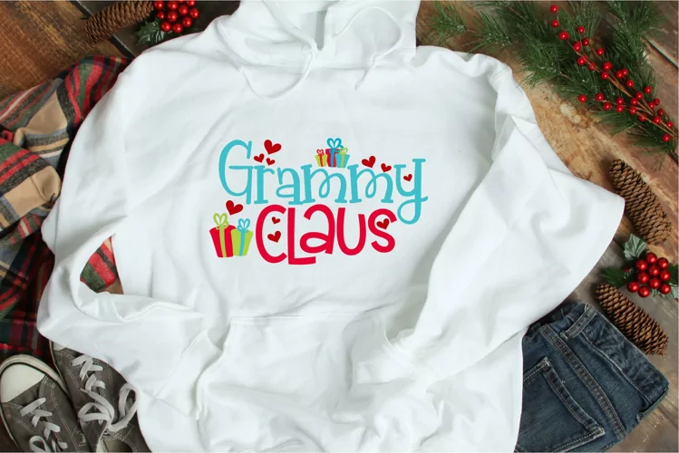 Christmas SVG, Grammy Claus, Santa Claus Grandma Sublimation