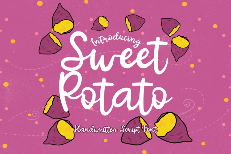 Sweet Potato - A Bouncy Handwritten Script Font example image 1