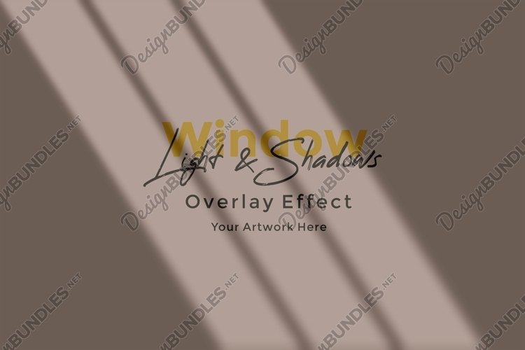 Window Sunlight Shadow Overlay Effect Mockup