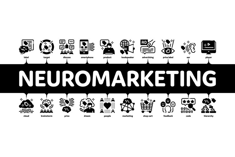 Neuromarketing Business Strategy Minimal Infographic Banner