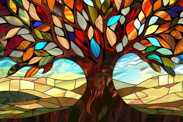 Stained Glass Texture Image 18