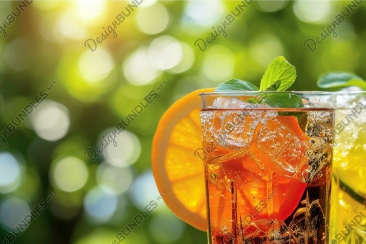 Invigorating Beverage merges crisp taste. Generate Ai example image 1