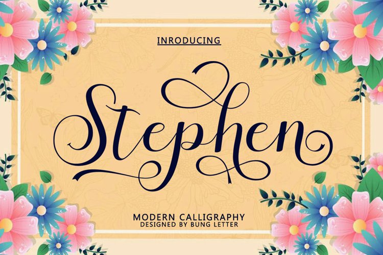 Stephen - Modern Calligraphy example image 1