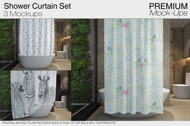 Shower Curtain Mockups example image 1