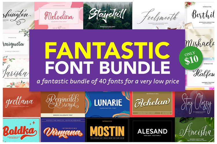 Fantastic Font Bundle example image 1