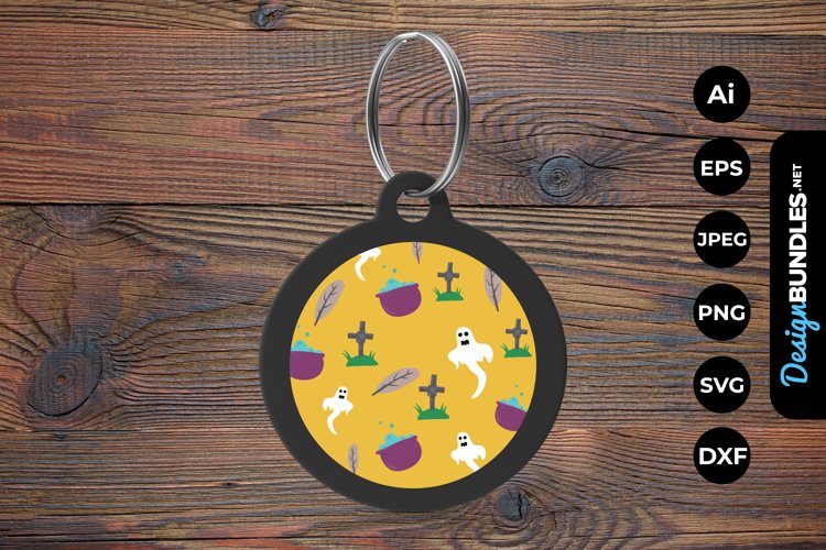Halloween Pattern Keychain