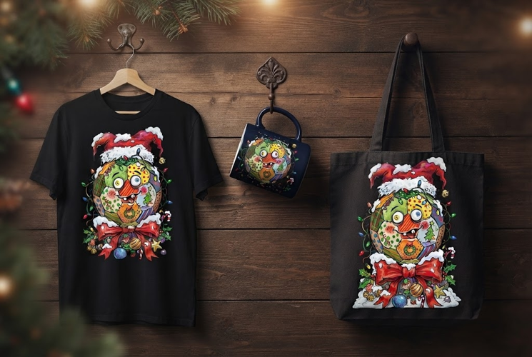 Hilariously Ugly Christmas Soccer Ball Design