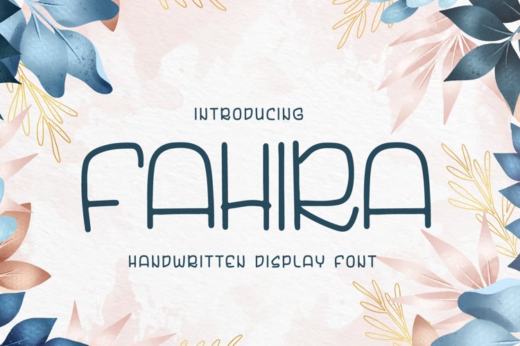 Fahira - handwritten font example image 1