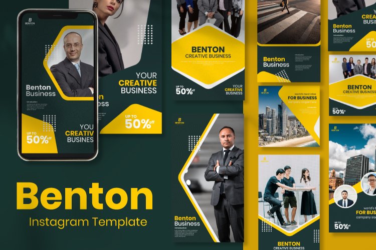 Benton Business Instagram Template example image 1