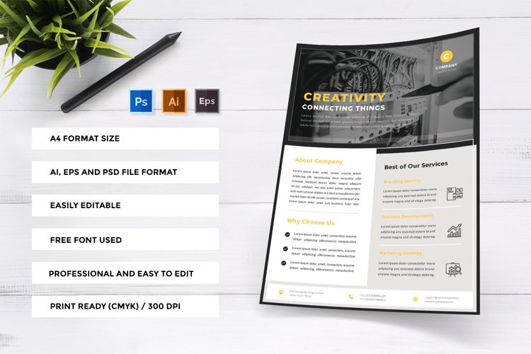 Creativity - Multipurpose Business Flyer Template example image 1