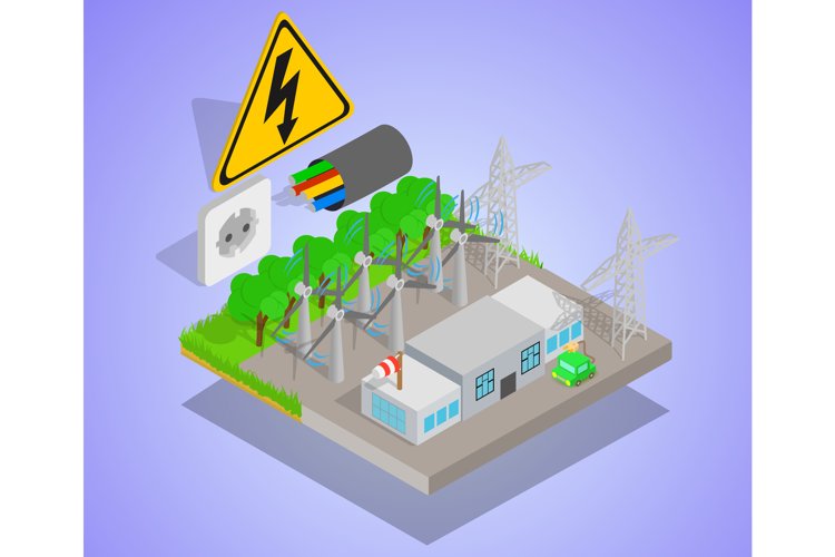 Wind Turbine Clipart Image 6