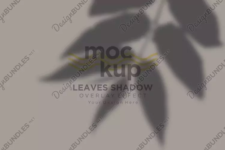 Leaves Shadow Overlay Effect Mockup