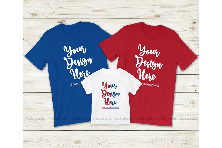 Independence Day Matching Family Bella Canvas Tshirt Mockup
