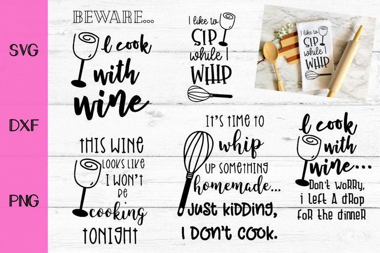 Kitchen Tea Towel Svg Bundle Svg Dxf Png Dish Towel 265110 Illustrations Design Bundles