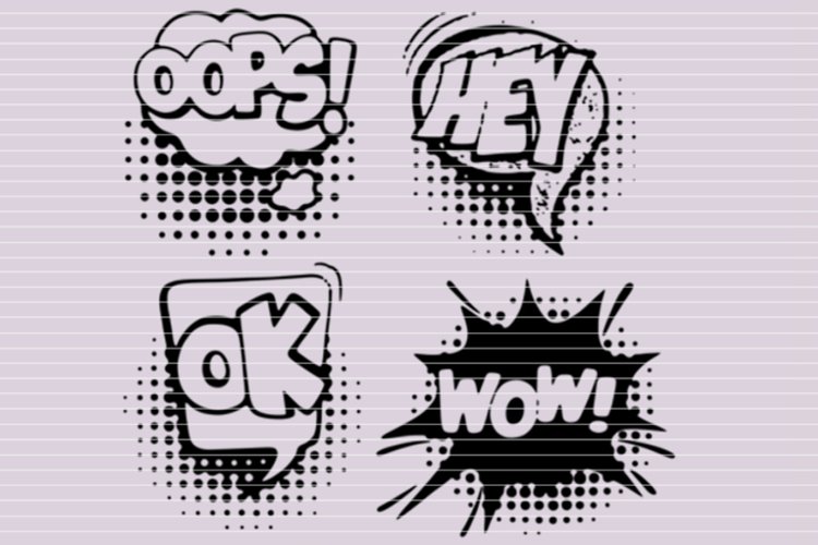 "4 bubbles" for Cutting Lasercut Print SVG DXF PDF EPS example image 1